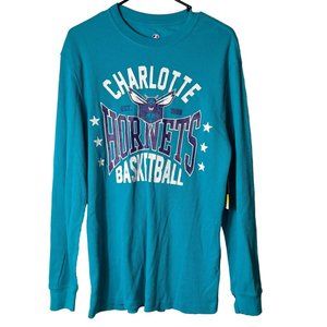 Charlotte Hornets B-Ball Long Sleeve Turquoise Thermal NBA Licensed Shirt NWT